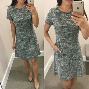 LOFT Gray Tweed Dress